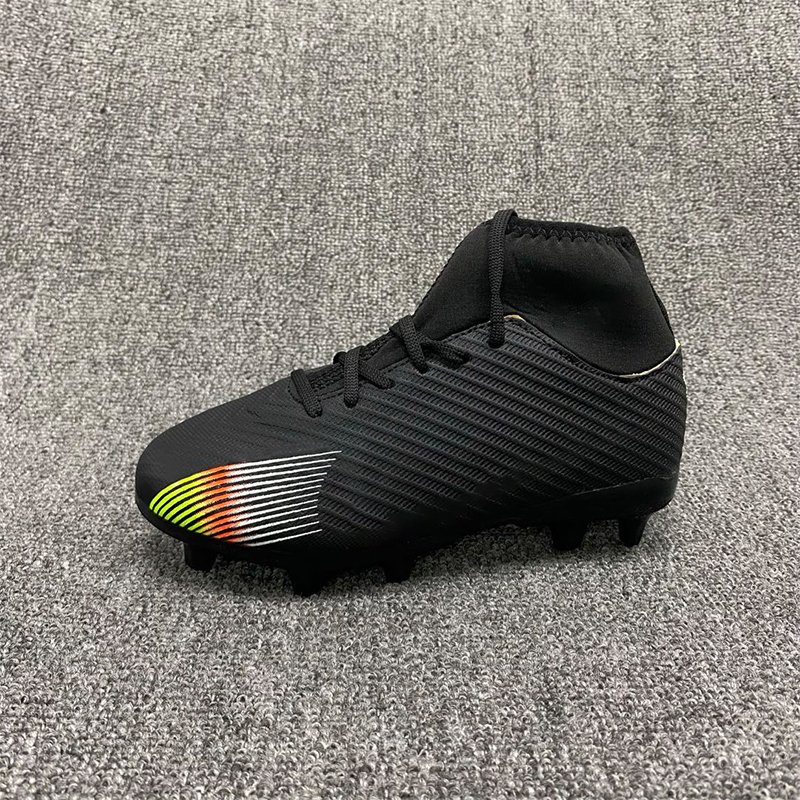 Custom Boy Outdoor Football Boots High Ankle Ag Soccer Shoes For Men Cleats Futsal For Artificial Turf Fg Unisex Football Shoes