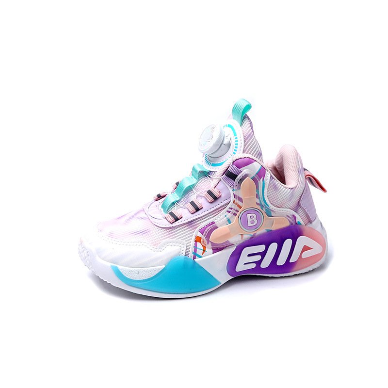 Children's spring and autumn fashion brand basketball shoes boy and girl breathable wear comfortable sports shoes running shoes