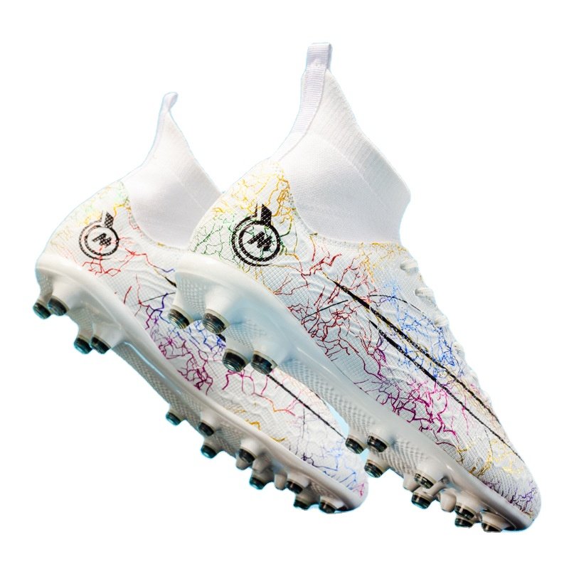 High top sockliner football shoes student football shoes FG long spikes cement TF broken spikes football shoes grass wholesale