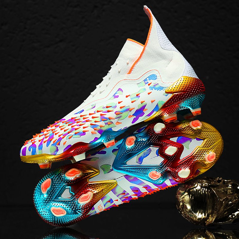 Professional High Top Soccer Boots FG Spikes for Men and Women Multi-Season Use-for Summer Winter Spring Autumn