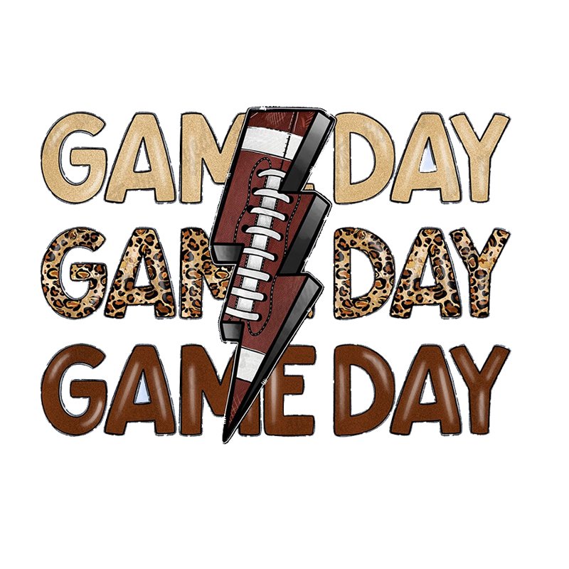 Hot Sale Printing Soccer Coffee Heat Press Transfer Iron on Game Day Vinyl Transfer Design for Shirts and Tees