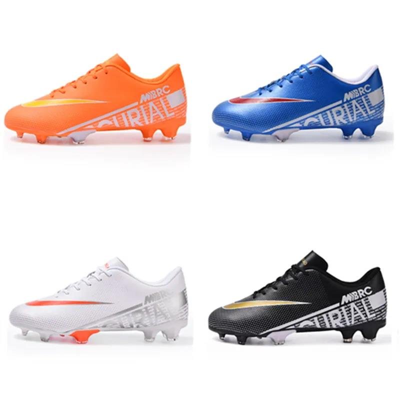 Men Soccer Shoes TF/FG LOW Ankle Football Boots Men's Sneaker Turf Soccer Cleats Outdoor Professional Futsal Footwear EUR35-45