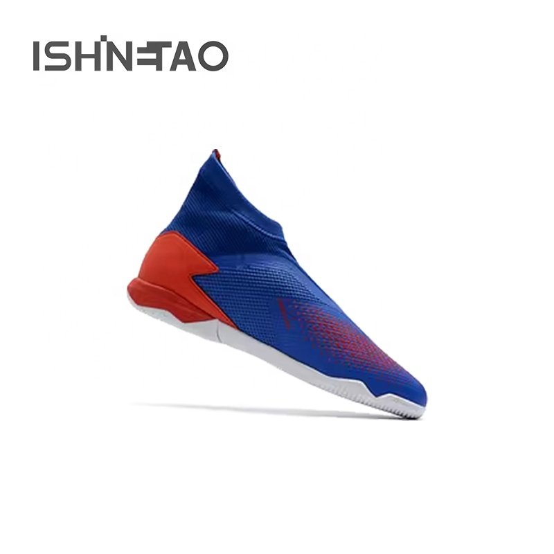 High Quality Soccer Sneakers Unisex Flying Knit Upper IC High Top Football Boots Wholesale Outdoor Men Soccer Cleats Shoes