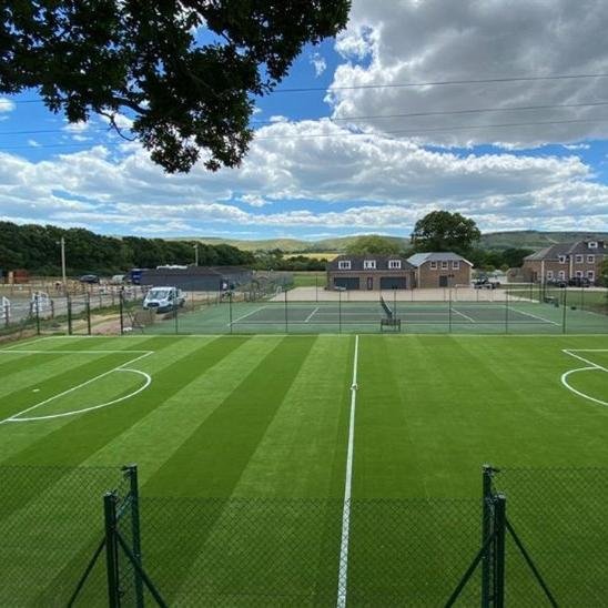 JS 40mm 50mm Football Grass Synthetic Fiber Turf Mini Artificial Sports Flooring Free Sample Plastic Artificial Grass Field