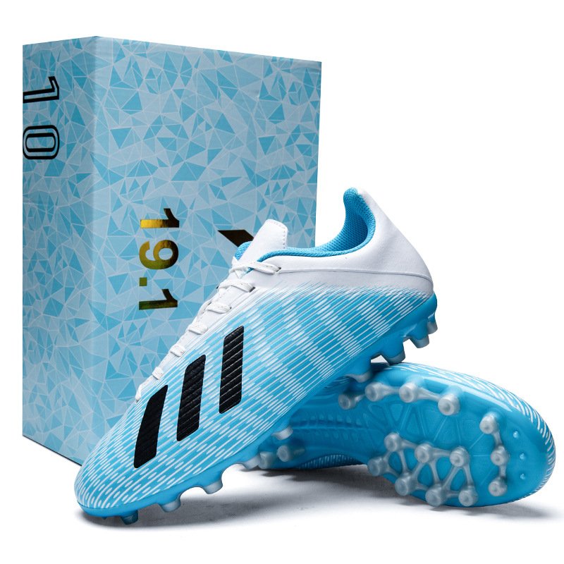 Low Cut Blue Football Shoes Trainer Breathable Soccer Ball Football Cleats Footwear Youth Turf Soccr Shoes