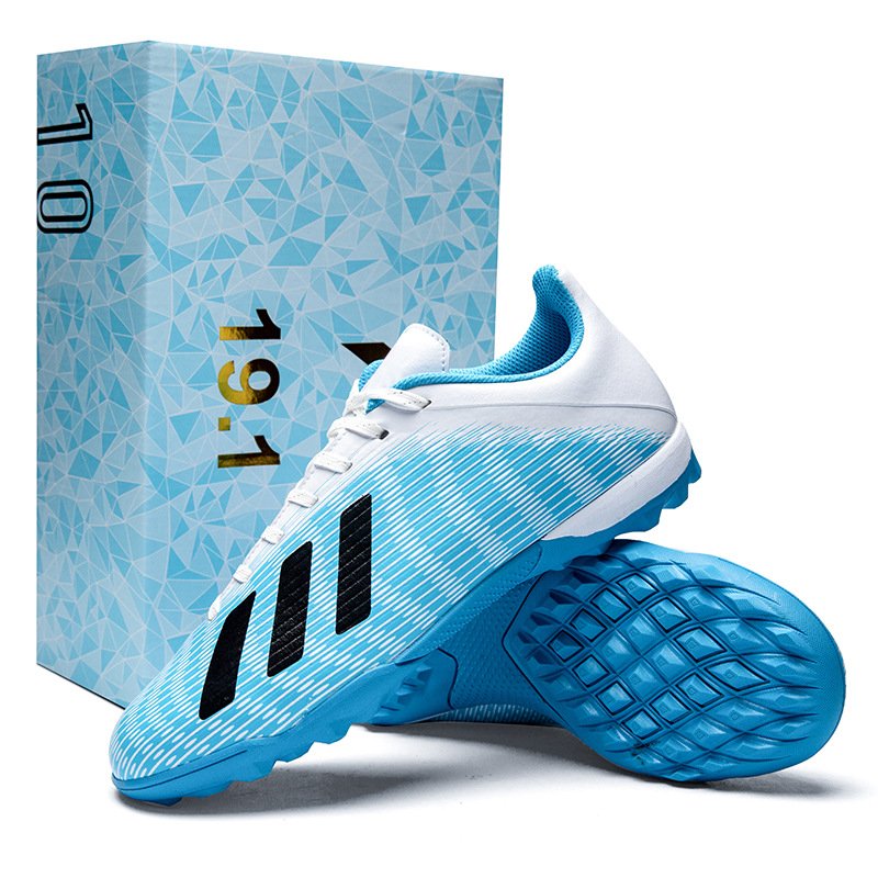 Low Cut Blue Football Shoes Trainer Breathable Soccer Ball Football Cleats Footwear Youth Turf Soccr Shoes