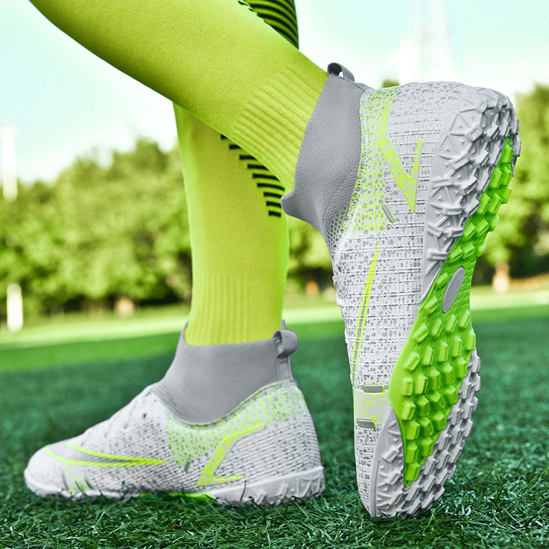 High-quality men's high-top rubber stud training soles sports shoes men football soccer