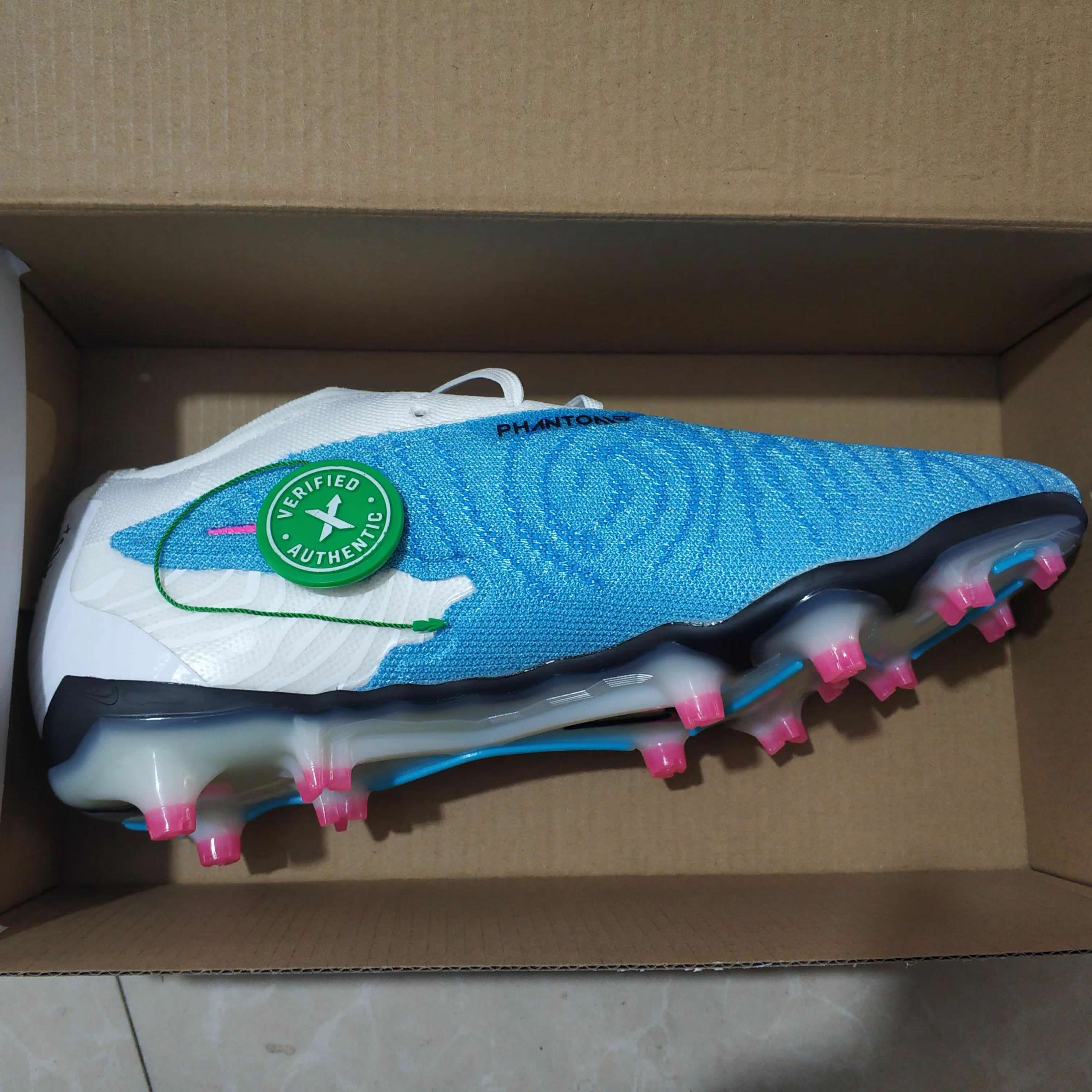 2023 brand low ankle blue mens phantom GX football soccer shoes cleats dynamic fit FG SE waterproof football soccer shoes boots