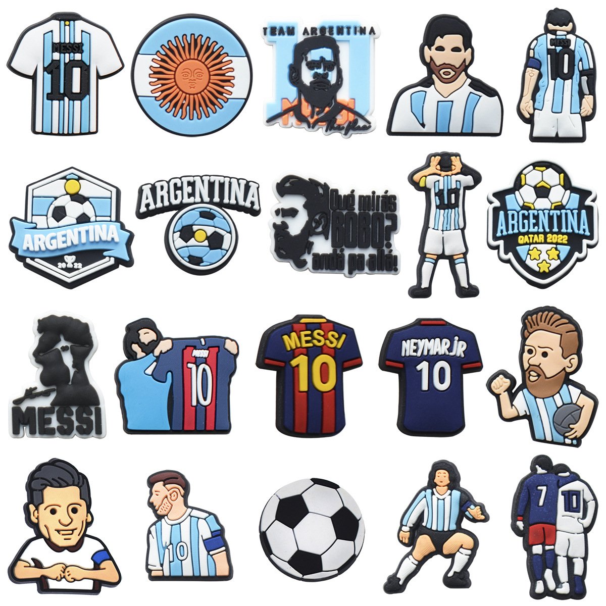 Most popular clog charms wholesale buckles for shoes football soccer shoe charms crocodile shoes for kids girls men gifts fans