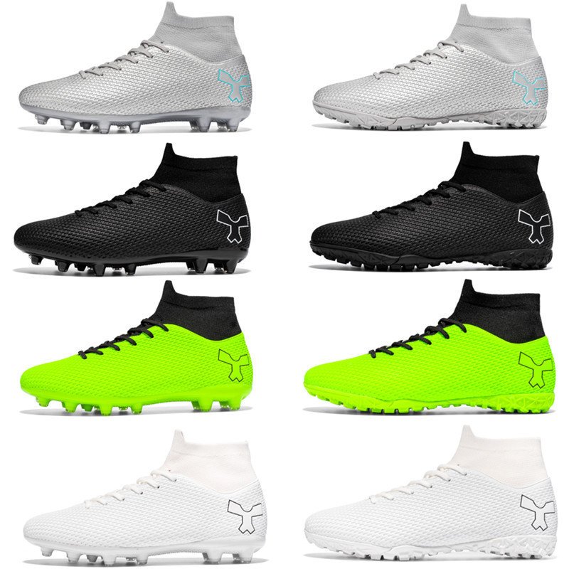 2022 New Design High Top Fg Outdoor Football Cleats Shoes Cheap Custom Men's Soccer Shoes Chuteiras De Futsal