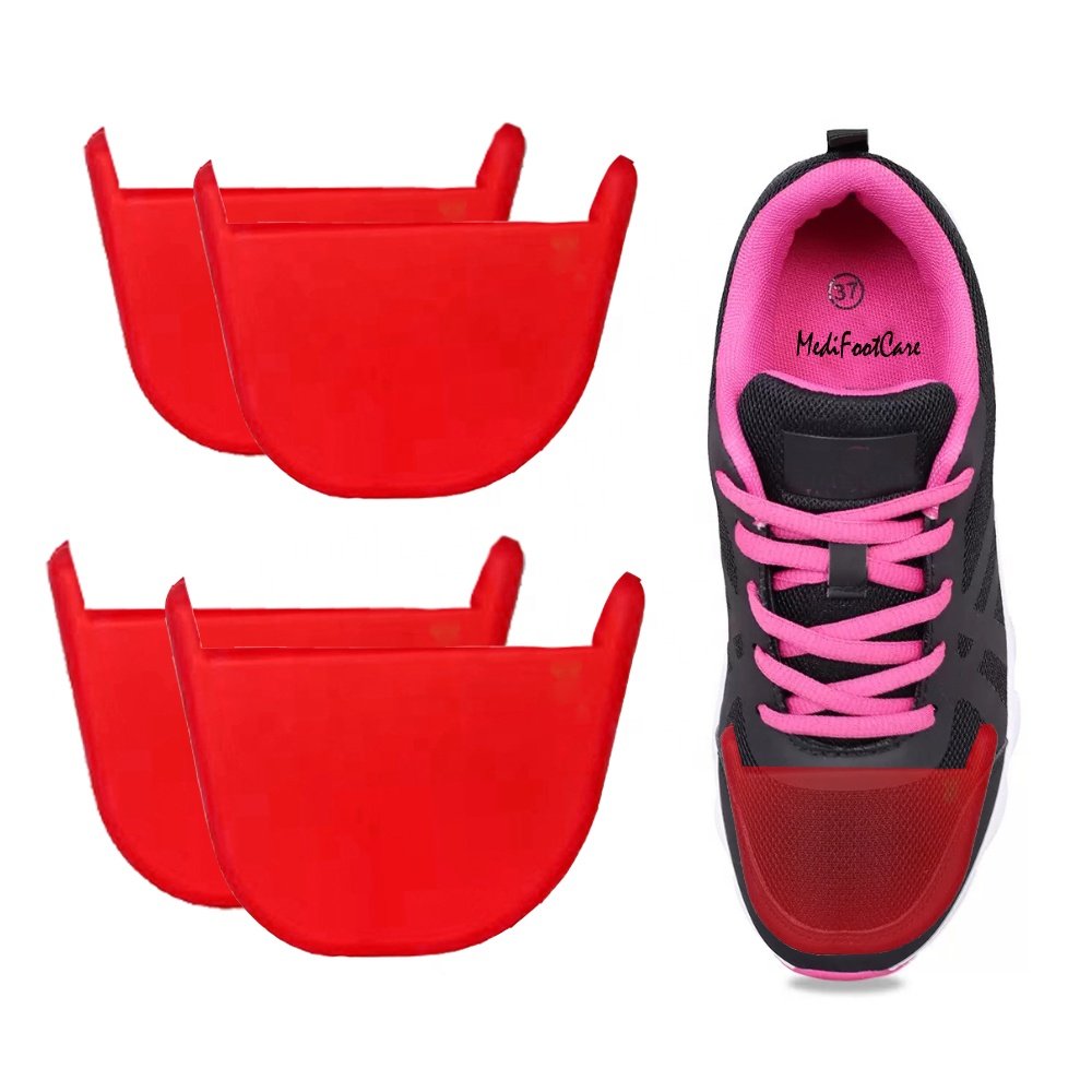 Anti-Wrinkle Creases Protector Soccer Toe Protectors Toe Box Decreaser Prevent Shoes Crease Soft PU Shoe Crease Protectors