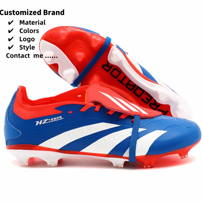 Factory Direct Sales High-top FG Spiked Training Rubber Sole Football Shoes Men Soccer Shoes Zapatos de Futbol