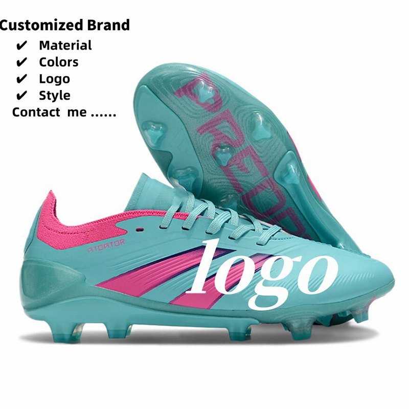 Factory Direct Sales High-top FG Spiked Training Rubber Sole Football Shoes Men Soccer Shoes Zapatos de Futbol