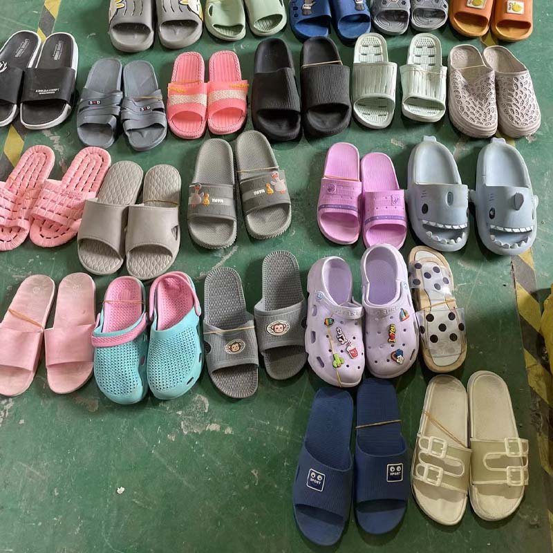 Second Hand Heel Sandals Low Heel Ladies Used Sandals for Women Second Hand Shoes Adult Unisex Rubber Men No Name Shoes