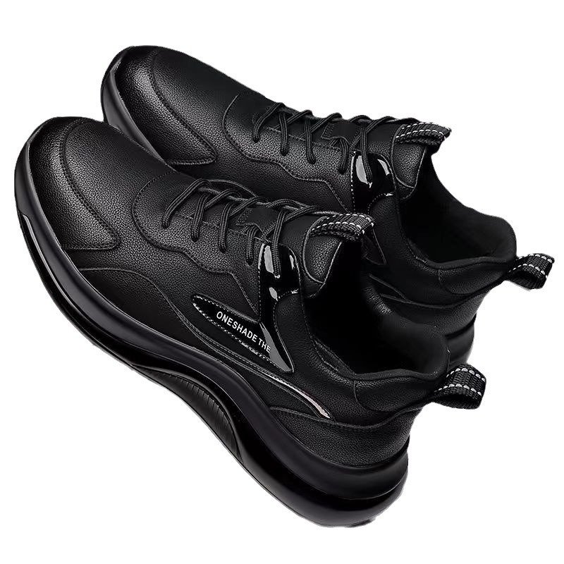 2024 autumn new men's fashion casual sports shoes soft sole increase sports skateboard shoes lace-up walking shoes