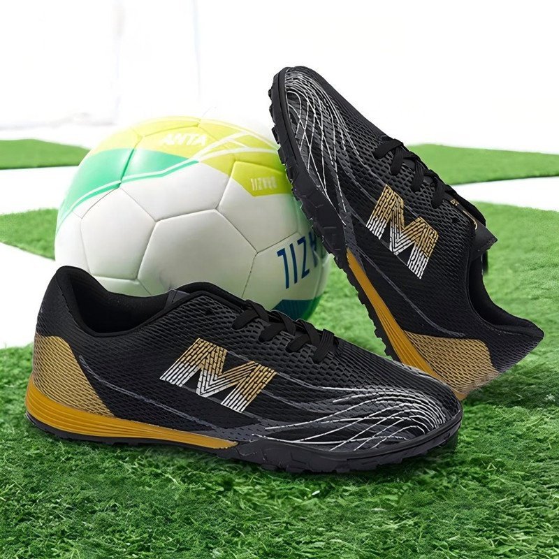 Wholesale Cheap Kids Youth PU Leather Anti Slip TF Spikes Futsal Training Sneakers Sorts Football Soccer Shoes