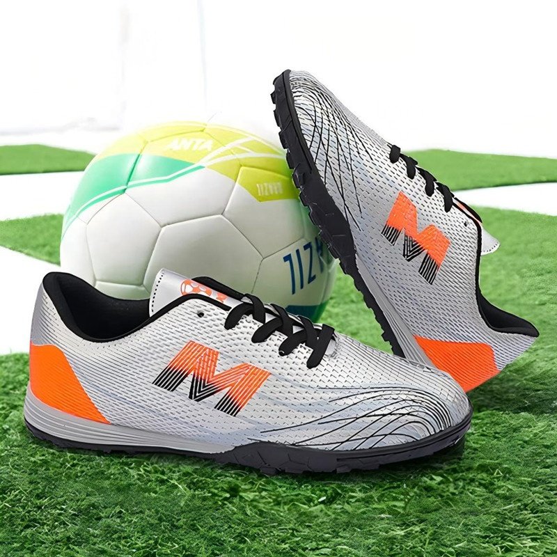 Wholesale Cheap Kids Youth PU Leather Anti Slip TF Spikes Futsal Training Sneakers Sorts Football Soccer Shoes