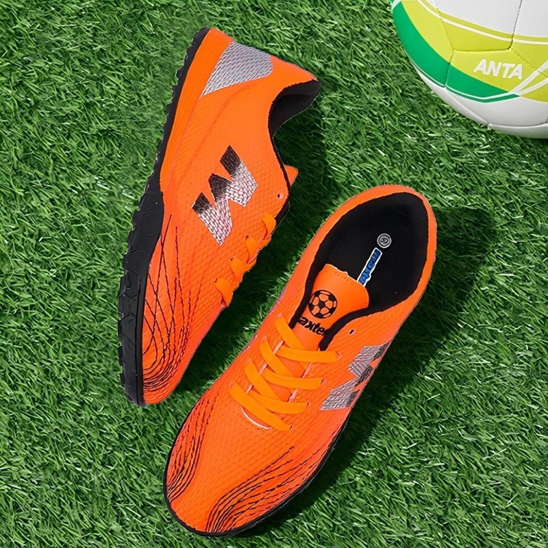 Wholesale Cheap Kids Youth PU Leather Anti Slip TF Spikes Futsal Training Sneakers Sorts Football Soccer Shoes