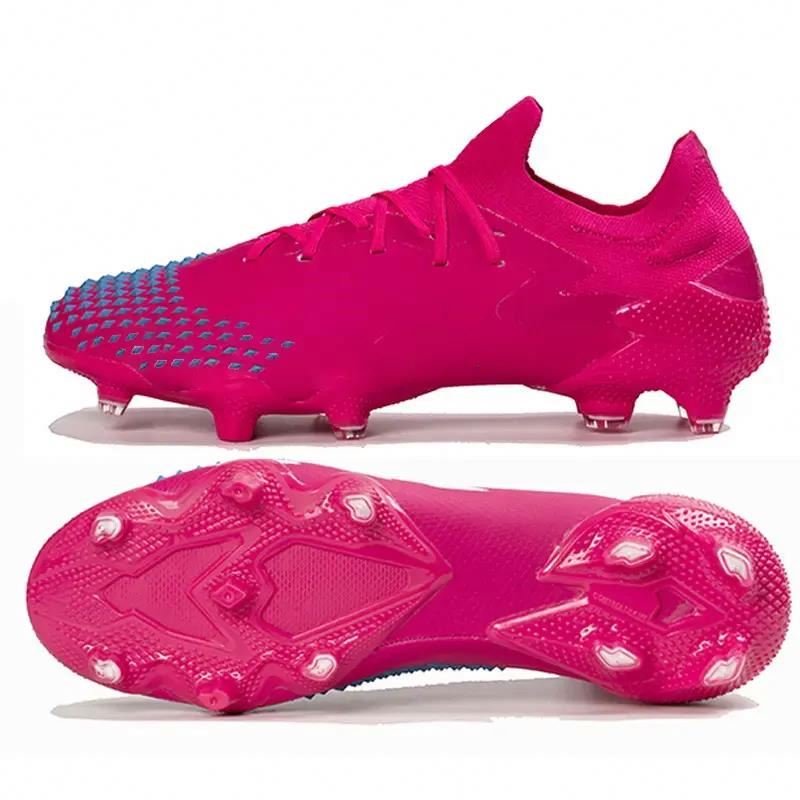 2024 Customizable Men's Football Shoes Long Anti-Slip Nail High Quality Retro Walking Shoes Plush Fashion Trend Cushioning