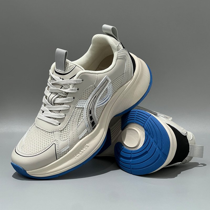 2024 autumn new men's fashion casual sports shoes soft sole increase sports skateboard shoes lace-up walking shoeS