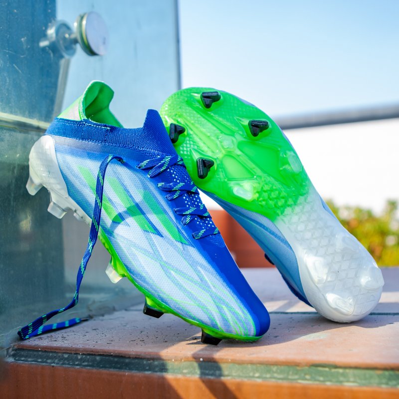 2022 Qiyao Chuteira Sepatu Bola Zapatos De Futbol Custom Professional Sport Sneakers High Quality Football Shoe Men Soccer Shoes