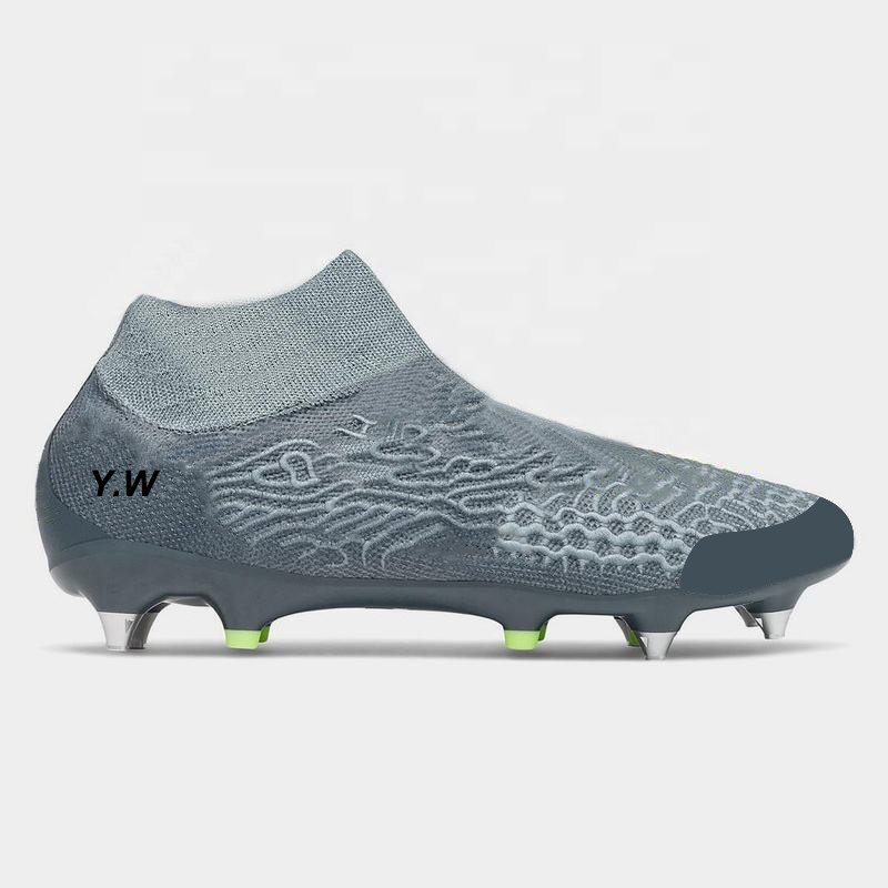 Wholesale Custom Ag Fg American Football Cleats Rugby Boots ODM ODM Men High Ankle Soccer Shoes