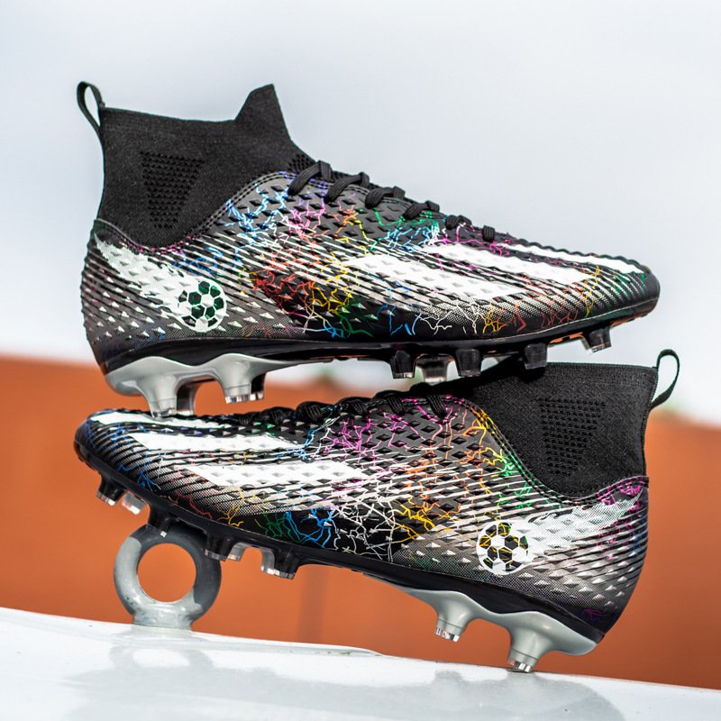 Men Football Boots High Ankle Soccer Shoes Non-slip Damping Training Futsal Shoes Children Football Sneakers chuteira de campo