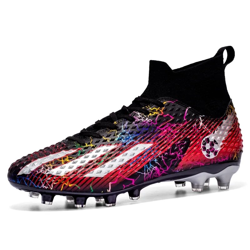 Men Football Boots High Ankle Soccer Shoes Non-slip Damping Training Futsal Shoes Children Football Sneakers chuteira de campo