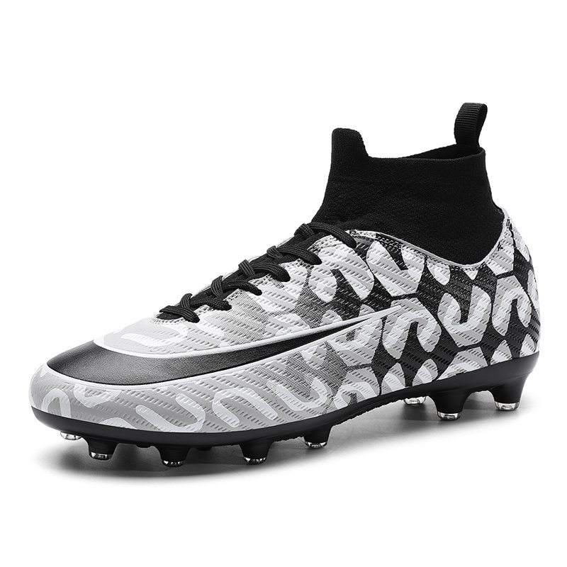 Brand Logo Custom Youth Boys Professional AG FG TF Football Shoes EU 47 US 13 Plus Size Training Men Leather Soccer Cleats Boots