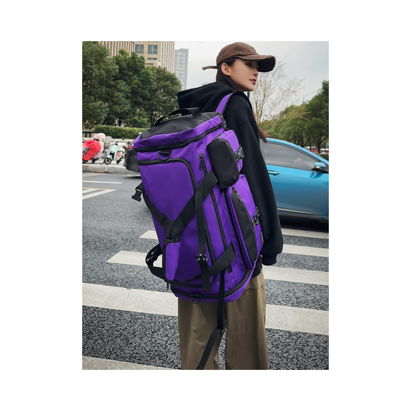 Unisex Men's Women's Fitness Yoga Sport Backpack Personalized Travel Duffel Bag Wet Pocket Shoe Compartment Zipper Fashion