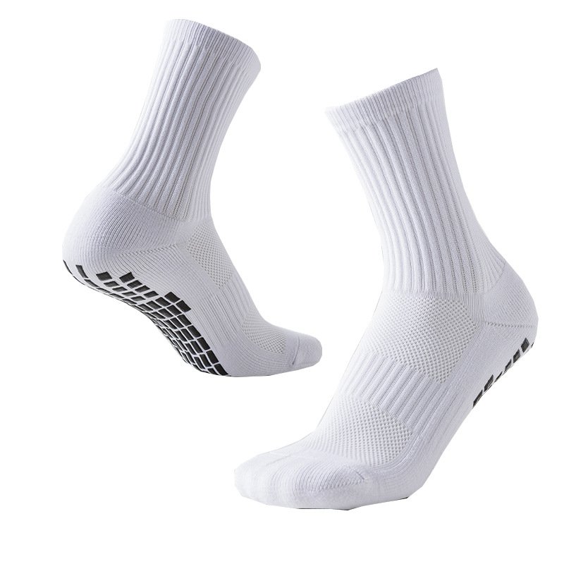 Jingwen OEM Anti Slip Soccer Grip Football Crew Sports Socks