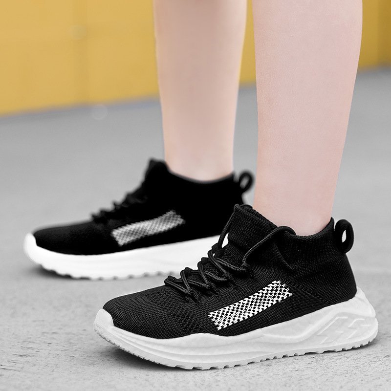 Girls Lightweight Casual Walking Shoes School Fashion Comfortable Sports Shoes High Quality Lace-up Tennis Shoes Children Soft