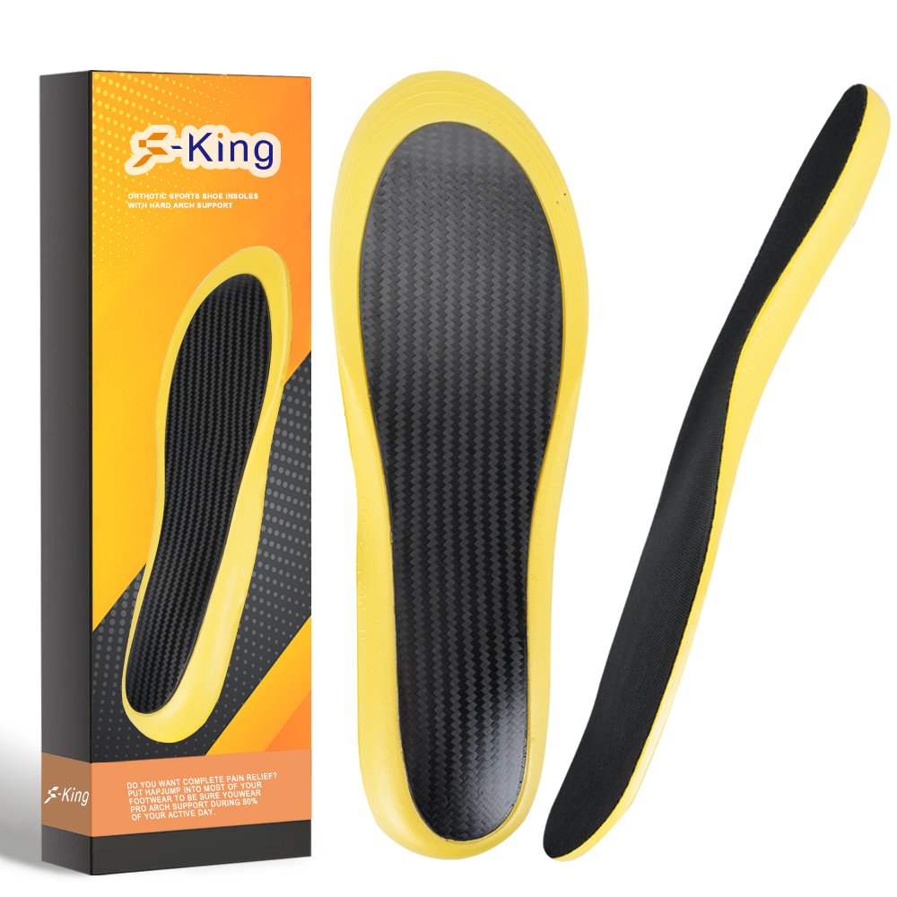 S-King Performance Insoles Carbon Fiber Shock Absorbing Sport Running Soccer Shoe Insoles