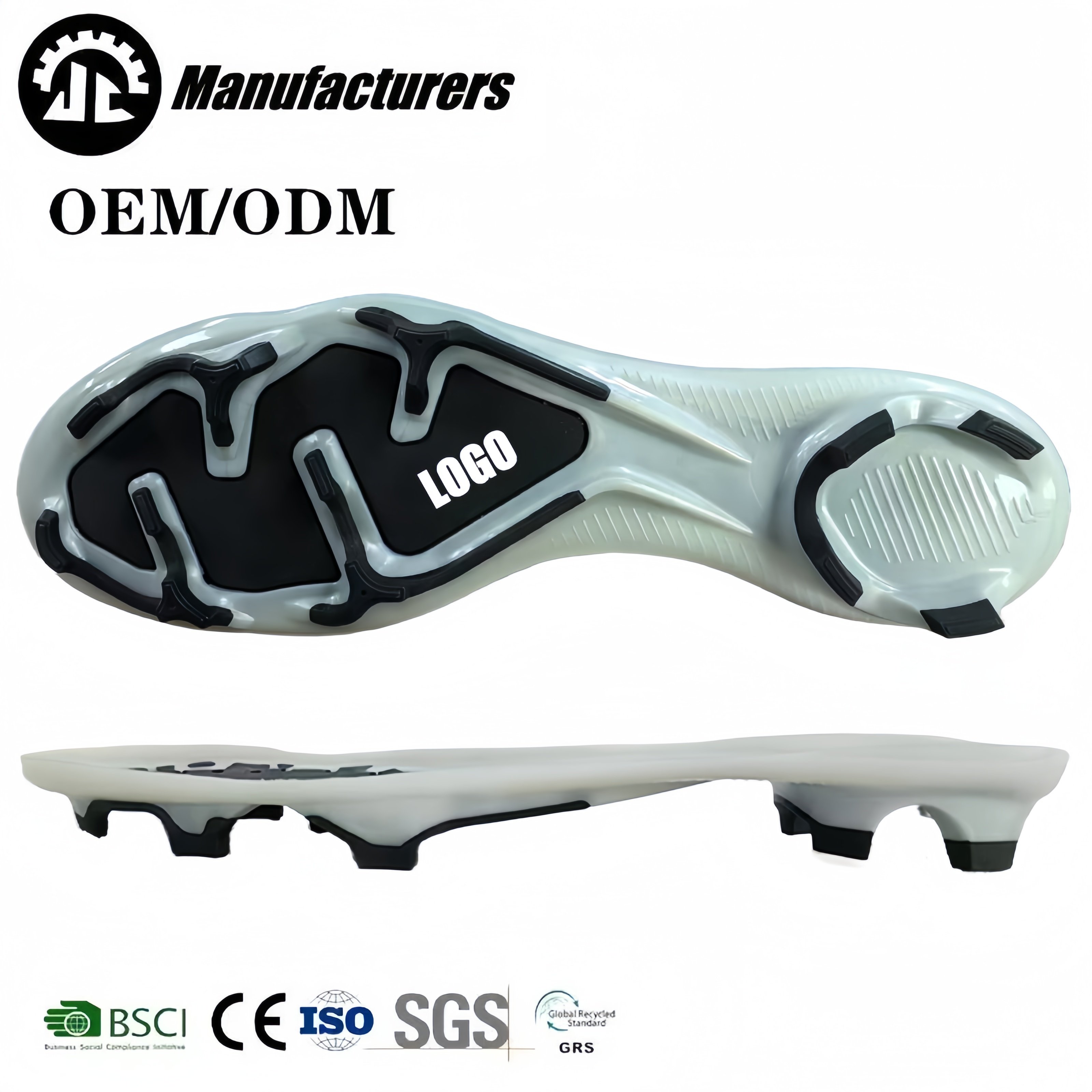 Wholesale Football Shoe Outsole Design Tpu Turf Spike Soccer Hard Durable Soles