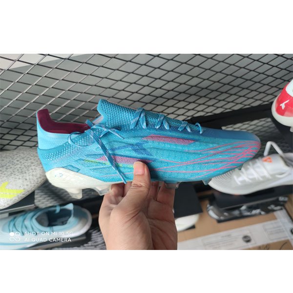 Customized new football shoes with high-quality training waterproof knitted anti slip nails FG soccer shoes
