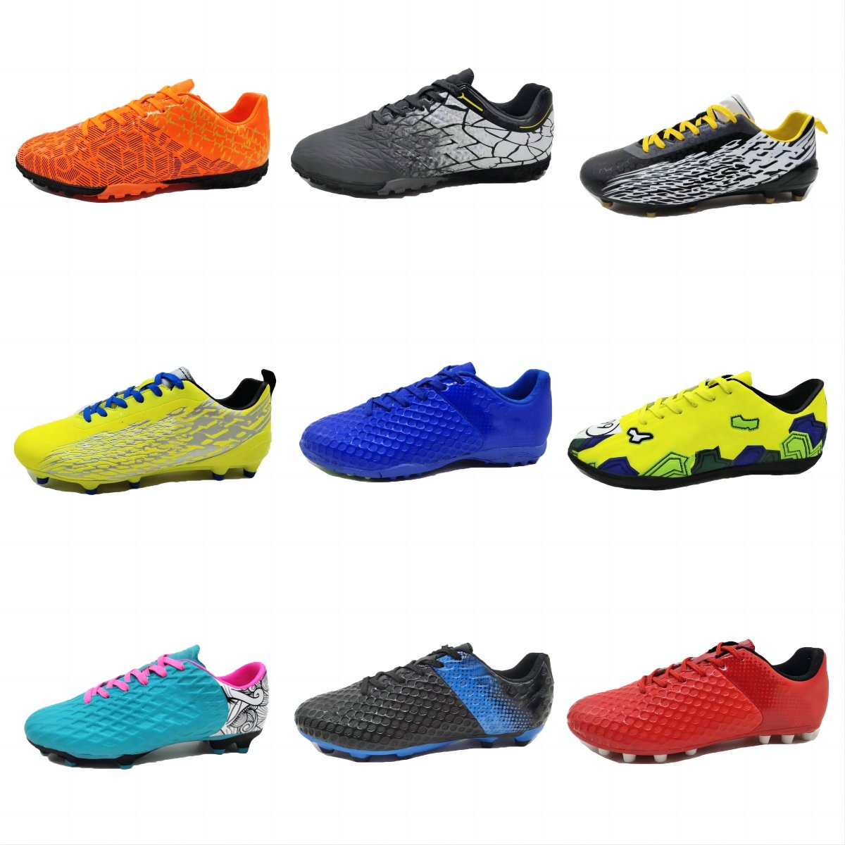 Factory Custom China Professional Cheapest New Oem Fg High-Necked Top Cleats Men Football Shoes Soccer Boots