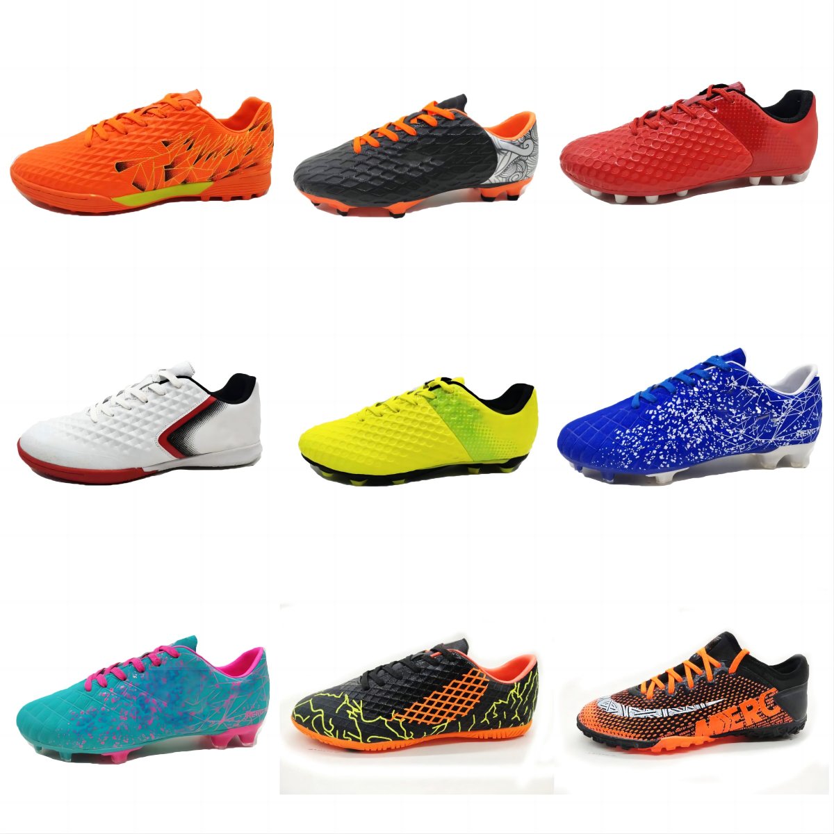Factory Custom China Professional Cheapest New Oem Fg High-Necked Top Cleats Men Football Shoes Soccer Boots