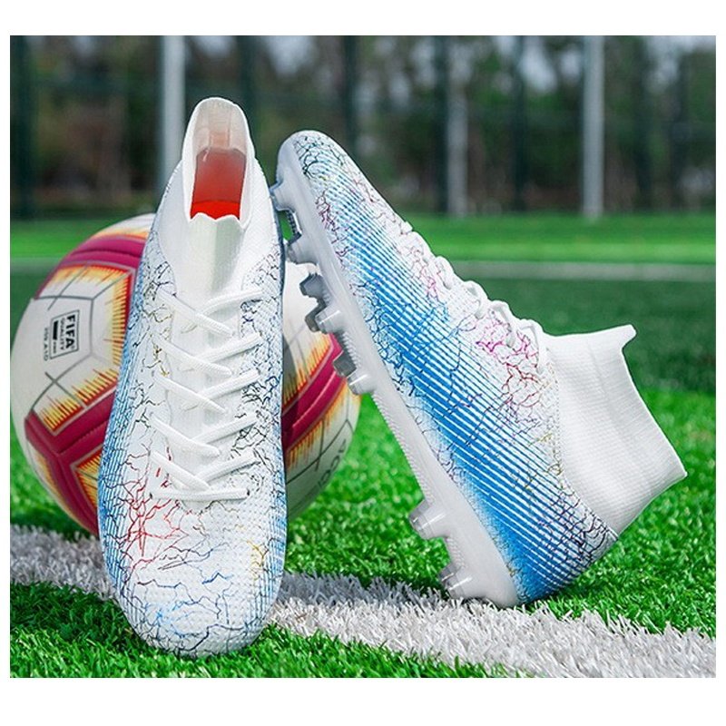 Big Size EU 47 US 13 Football Shoes For Men Custom OEM Wholesale Child Little Kid or Boy Socks Soccer Boots