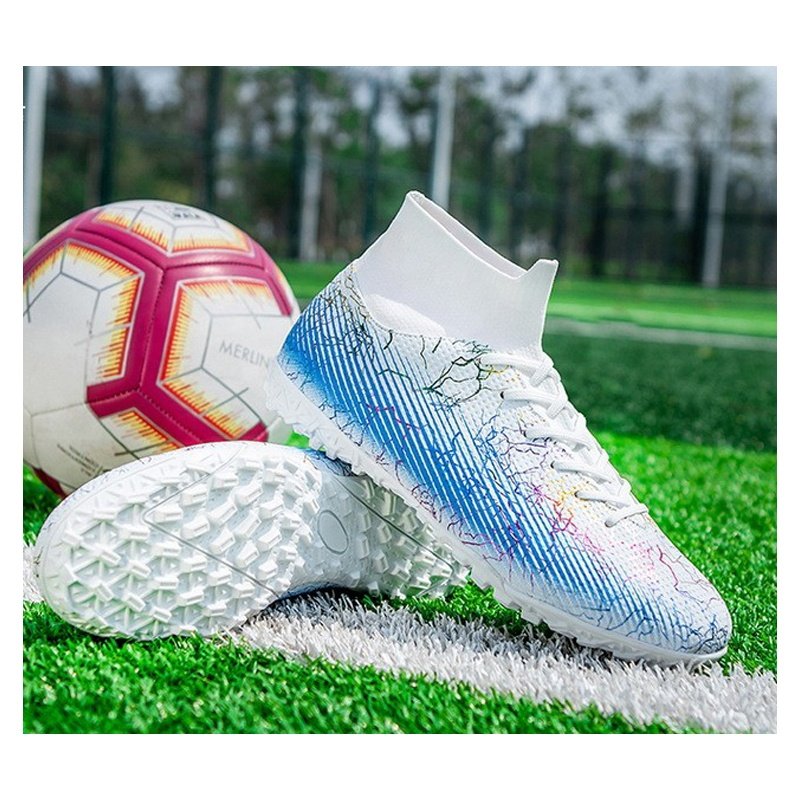 Big Size EU 47 US 13 Football Shoes For Men Custom OEM Wholesale Child Little Kid or Boy Socks Soccer Boots