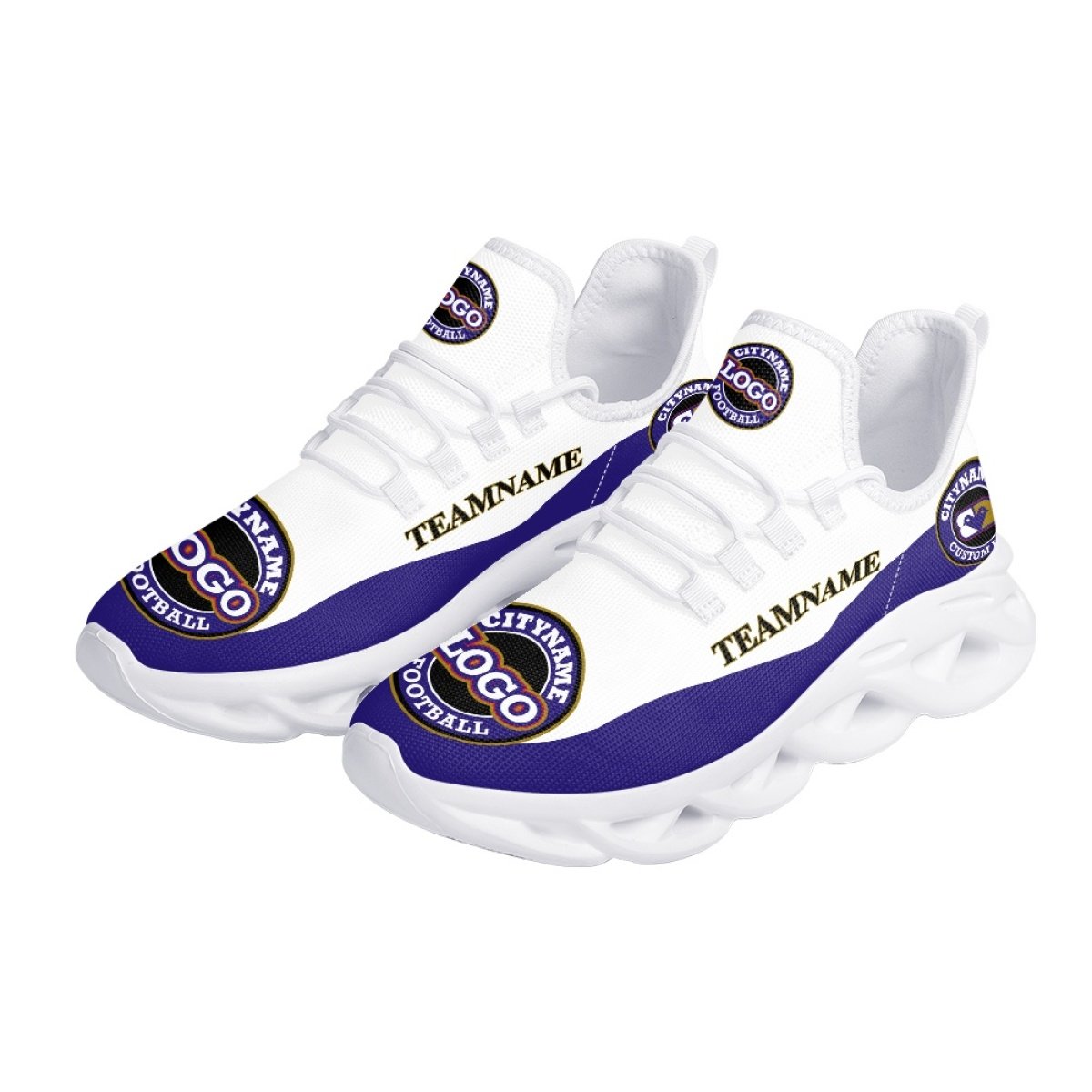 Running Sport Trademark Soccer Shoes Men Team Logo Print Running Shoes Hot Sale Sneakers Sports Comfortable Sport Trainers Shoes