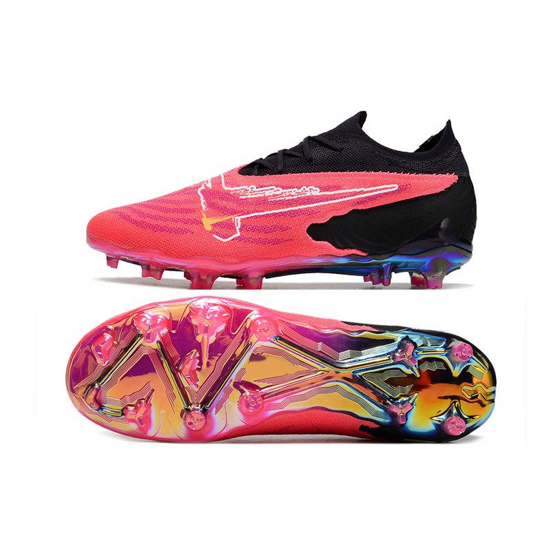 New Pink Waterproof Fully Knitted Football Shoes FG39-45