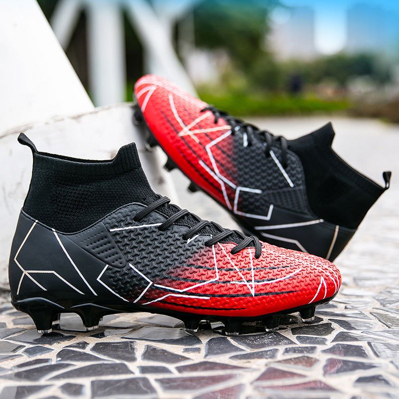 Luson Hot Selling Football Boots Original Full Knitted Waterproof Studded Sport Football Boots Shoes Custom Soccer Shoes