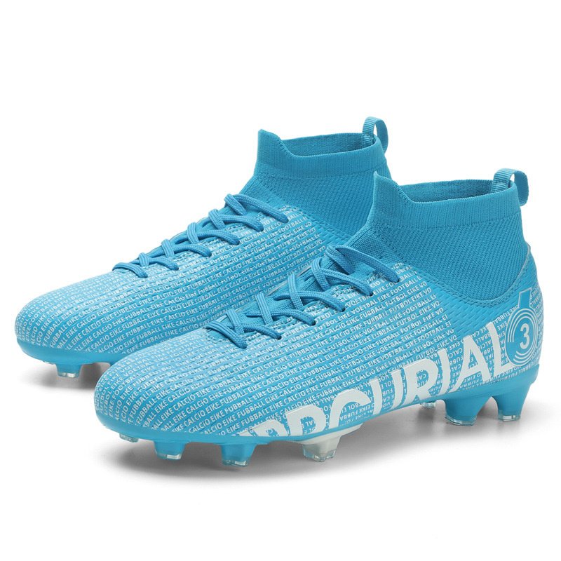New Soccer Shoes For Men FG/TF Quality Grass Training Cleats Kids Football Boots High Top Outdoor Sports Sneakers Women Non-Slip