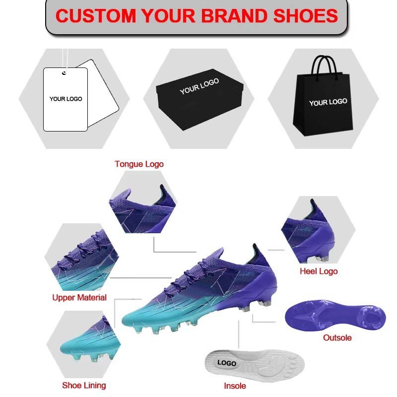 Wholesale  Football Shoes With Spikes Factory Customize Football Shoes For Kids 12 Year Old