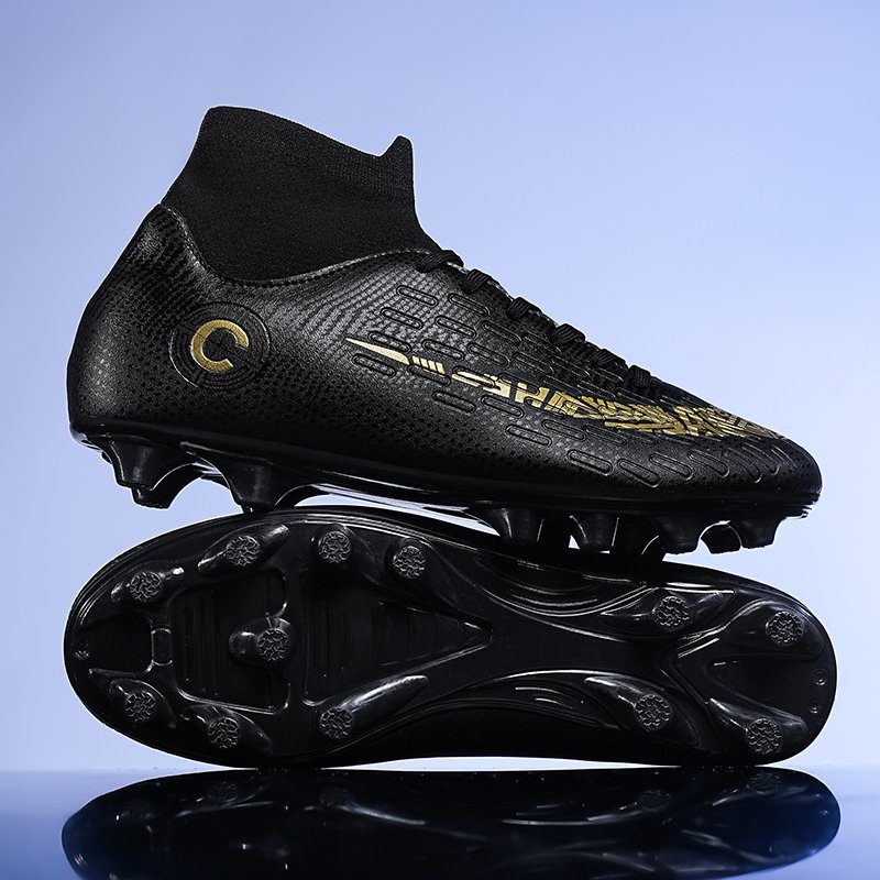 New Design Phantom Spiked Football Boots Men Waterproof Knitted Dynamic Fit Sepatu Bola Outdoor Soccer Shoes