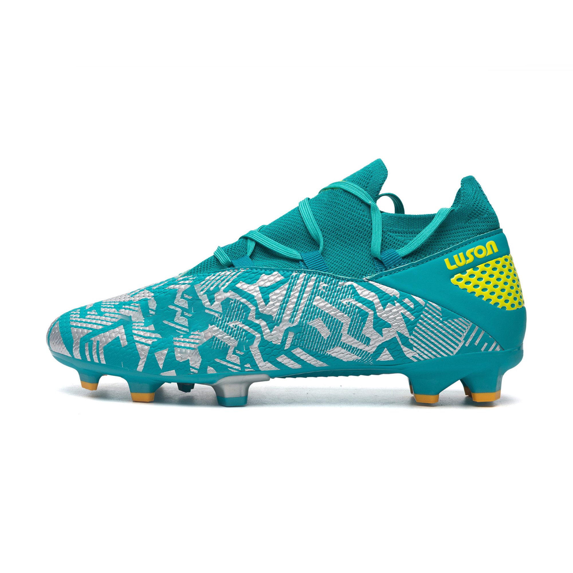 Luson Hot Sale FG Soccer Shoes Teenagers Men Grade High Ankle Football Boots Sport Training Playing Football Factory Wholesale
