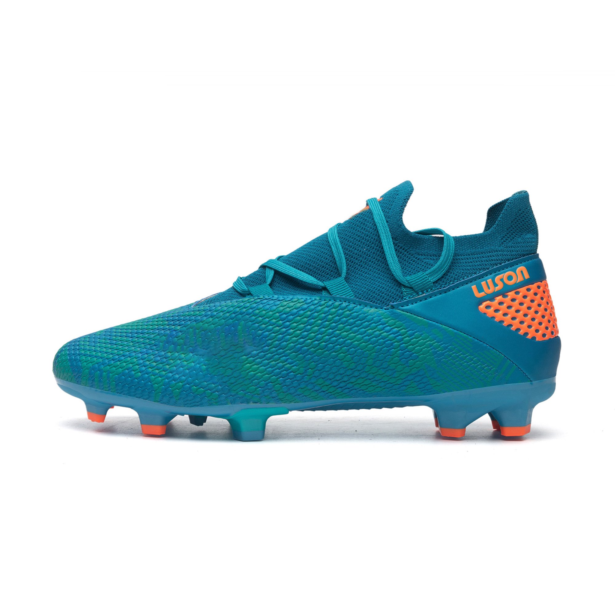 Luson Hot Sale FG Soccer Shoes Teenagers Men Grade High Ankle Football Boots Sport Training Playing Football Factory Wholesale
