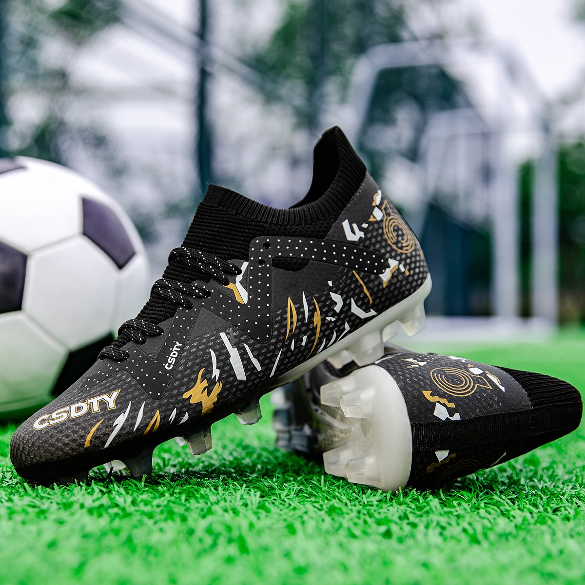 Stock shopping cheap football boots most popular design breathable non slip shoes professional shoes men's football boots