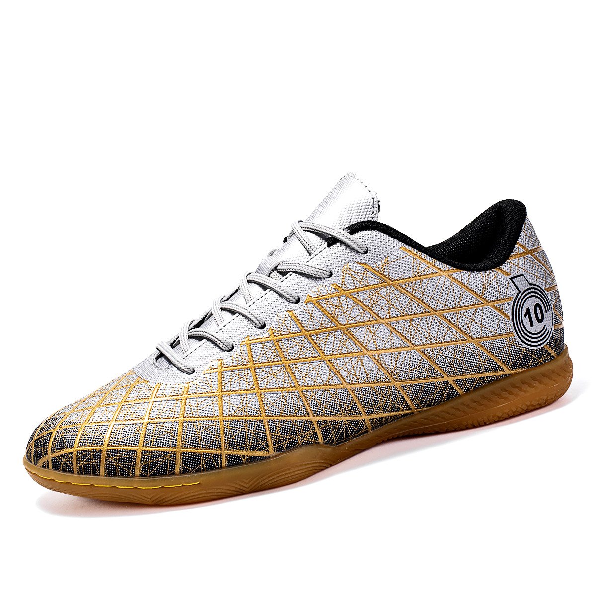 Factory direct sales beef tendon sole large size football shoes patent youth adult football shoes fashion nonslip football shoes