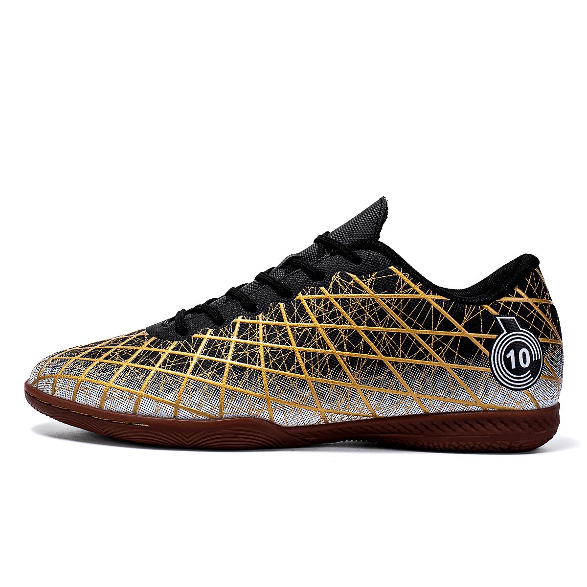 Factory direct sales beef tendon sole large size football shoes patent youth adult football shoes fashion nonslip football shoes